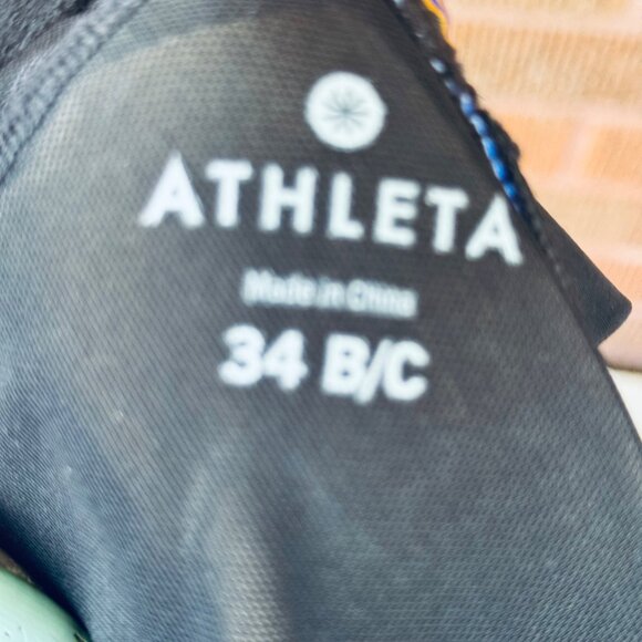 NWT Athleta Capri Stripe Pura Bikini Top in Multicolor ~ Size 34 B/C - Picture 5 of 5